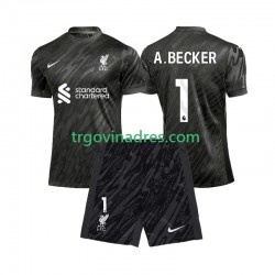 Dječji Domaći Golmanski Dres Liverpool Alisson Becker 1 2024-2025 s Kratkih Rukava Dječji Domaći Golmanski Dres Liverpool Alisson Becker 1 2024-2025 s Kratkih Rukava