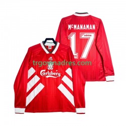 Muški Domaći Dres Liverpool MCMANAMAN 17 Retro 1993 1995 s Dugim Rukavima Muški Domaći Dres Liverpool MCMANAMAN 17 Retro 1993 1995 s Dugim Rukavima