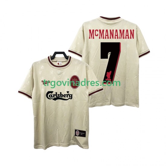 Muški Gostujući Dres Liverpool MCMANAMAN 7 Retro 1996 1997 s Kratkih Rukava Muški Gostujući Dres Liverpool MCMANAMAN 7 Retro 1996 1997 s Kratkih Rukava