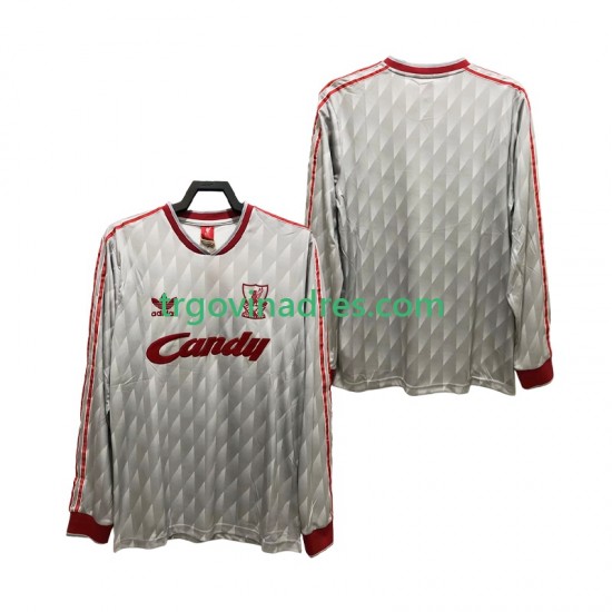 Muški Gostujući Dres Liverpool Retro 1989 1991 s Dugim Rukavima Muški Gostujući Dres Liverpool Retro 1989 1991 s Dugim Rukavima