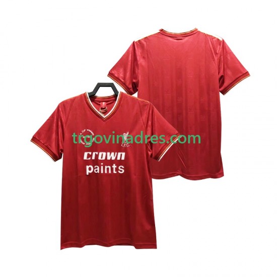 Muški Domaći Dres Liverpool Retro 1985 1986 s Kratkih Rukava Muški Domaći Dres Liverpool Retro 1985 1986 s Kratkih Rukava