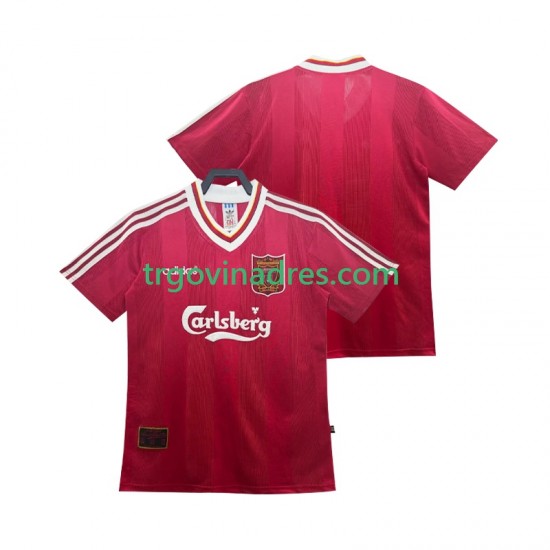 Muški Domaći Dres Liverpool Retro 1995 1996 s Kratkih Rukava Muški Domaći Dres Liverpool Retro 1995 1996 s Kratkih Rukava