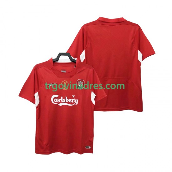 Muški Domaći Dres Liverpool Retro 2005 2004 s Kratkih Rukava Muški Domaći Dres Liverpool Retro 2005 2004 s Kratkih Rukava