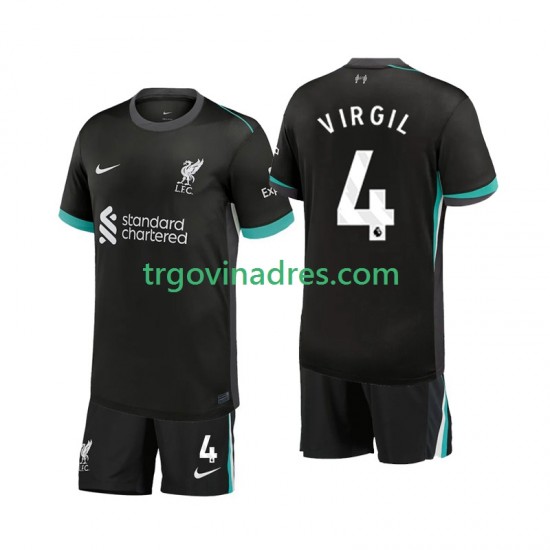 Dječji Gostujući Dres Liverpool Virgil 4 2024-2025 s Kratkih Rukava Dječji Gostujući Dres Liverpool Virgil 4 2024-2025 s Kratkih Rukava
