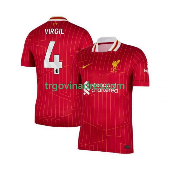 Muški Domaći Dres Liverpool Virgil van Dijk 4 2024-2025 s Kratkih Rukava Muški Domaći Dres Liverpool Virgil van Dijk 4 2024-2025 s Kratkih Rukava
