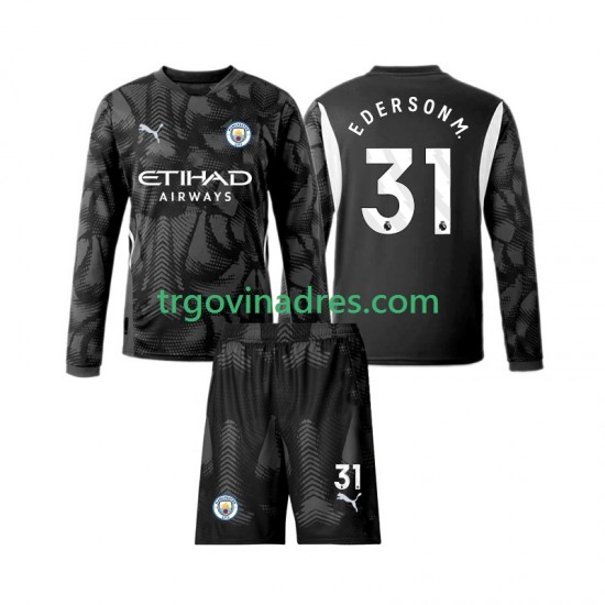 Dječji Četvrti Golmanski Dres Manchester City Ederson Moraes 31 2024-2025 s Dugim Rukavima Dječji Četvrti Golmanski Dres Manchester City Ederson Moraes 31 2024-2025 s Dugim Rukavima