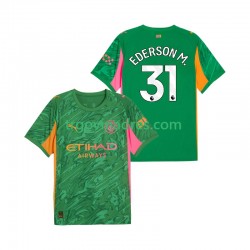 Muški Domaći Golmanski Dres Manchester City Ederson Moraes 31 2025-2026 s Kratkih Rukava Muški Domaći Golmanski Dres Manchester City Ederson Moraes 31 2025-2026 s Kratkih Rukava