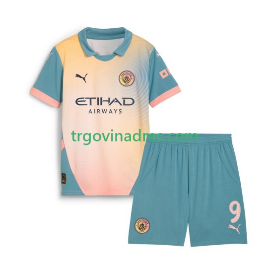 Dječji Četvrti Dres Manchester City Haaland 9 2024-2025 s Kratkih Rukava