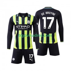Dječji Gostujući Dres Manchester City Kevin De Bruyne 17 2024-2025 s Dugim Rukavima Dječji Gostujući Dres Manchester City Kevin De Bruyne 17 2024-2025 s Dugim Rukavima
