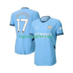 Muški Domaći Dres Manchester City Kevin De Bruyne 17 2024-2025 s Kratkih Rukava Muški Domaći Dres Manchester City Kevin De Bruyne 17 2024-2025 s Kratkih Rukava