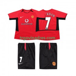 Dječji Domaći Dres Manchester United BECKHAM 7 Retro 2004 2002 s Kratkih Rukava Dječji Domaći Dres Manchester United BECKHAM 7 Retro 2004 2002 s Kratkih Rukava