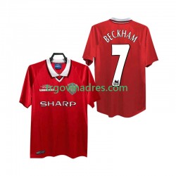 Muški Domaći Dres Manchester United BECKHAM 7 Retro 2000 1999 s Kratkih Rukava Muški Domaći Dres Manchester United BECKHAM 7 Retro 2000 1999 s Kratkih Rukava