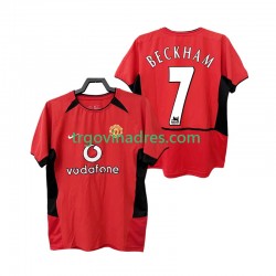 Muški Domaći Dres Manchester United BECKHAM 7 Retro 2004 2002 s Kratkih Rukava Muški Domaći Dres Manchester United BECKHAM 7 Retro 2004 2002 s Kratkih Rukava
