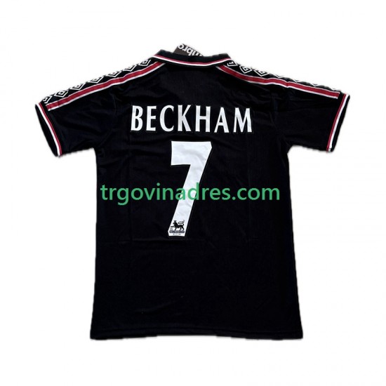 Muški Treći Dres Manchester United Beckham 7 Retro 1998-1999 s Kratkih Rukava Muški Treći Dres Manchester United Beckham 7 Retro 1998-1999 s Kratkih Rukava