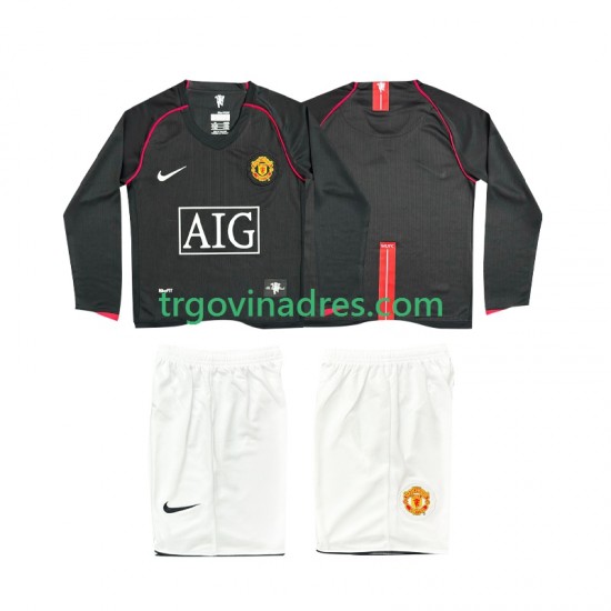 Dječji Gostujući Dres Manchester United Retro 2007 2008 s Dugim Rukavima Dječji Gostujući Dres Manchester United Retro 2007 2008 s Dugim Rukavima