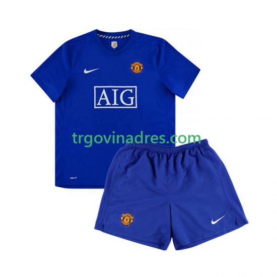 Dječji Gostujući Dres Manchester United Retro 2008 s Kratkih Rukava Dječji Gostujući Dres Manchester United Retro 2008 s Kratkih Rukava