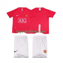 Dječji Domaći Dres Manchester United Retro Premier League 2007 2008 s Kratkih Rukava Dječji Domaći Dres Manchester United Retro Premier League 2007 2008 s Kratkih Rukava