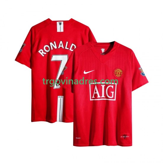 Muški Domaći Dres Manchester United Cristiano Ronaldo 7 Champion League Retro 2007 s Kratkih Rukava Muški Domaći Dres Manchester United Cristiano Ronaldo 7 Champion League Retro 2007 s Kratkih Rukava