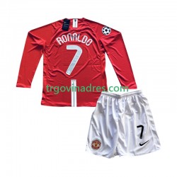 Dječji Domaći Dres Manchester United Cristiano Ronaldo 7 Champion League Retro 2007 s Dugim Rukavima Dječji Domaći Dres Manchester United Cristiano Ronaldo 7 Champion League Retro 2007 s Dugim Rukavima