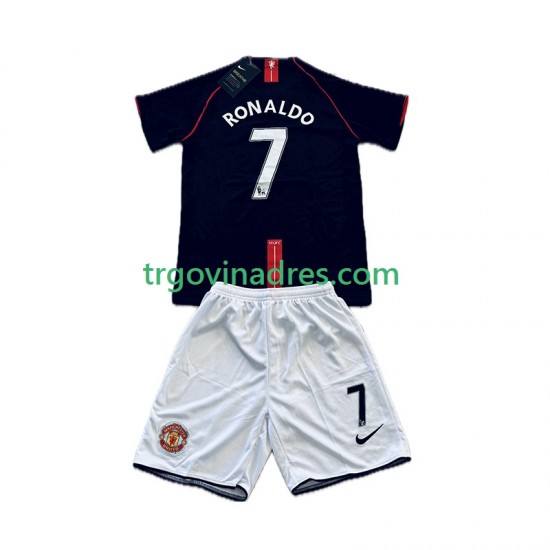 Dječji Gostujući Dres Manchester United Cristiano Ronaldo 7 Retro 2007- 2008 s Kratkih Rukava Dječji Gostujući Dres Manchester United Cristiano Ronaldo 7 Retro 2007- 2008 s Kratkih Rukava