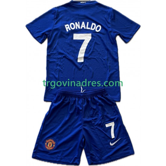 Dječji Treći Dres Manchester United Cristiano Ronaldo 7 Retro -2009 2008 s Kratkih Rukava Dječji Treći Dres Manchester United Cristiano Ronaldo 7 Retro -2009 2008 s Kratkih Rukava