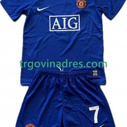 Dječji Treći Dres Manchester United Cristiano Ronaldo 7 Retro -2009 2008 s Kratkih Rukava