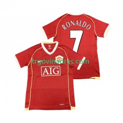 Muški Domaći Dres Manchester United Cristiano Ronaldo 7 Retro 2007 2006 s Kratkih Rukava Muški Domaći Dres Manchester United Cristiano Ronaldo 7 Retro 2007 2006 s Kratkih Rukava