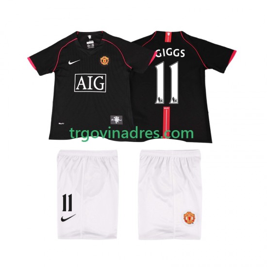 Dječji Gostujući Dres Manchester United GIGGS 11 Retro 2007 2008 s Kratkih Rukava Dječji Gostujući Dres Manchester United GIGGS 11 Retro 2007 2008 s Kratkih Rukava