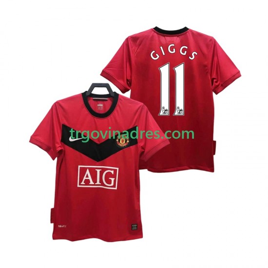 Muški Domaći Dres Manchester United GIGGS 11 Retro 2009 2010 s Kratkih Rukava Muški Domaći Dres Manchester United GIGGS 11 Retro 2009 2010 s Kratkih Rukava
