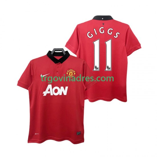 Muški Domaći Dres Manchester United GIGGS 11 Retro 2013 2014 s Kratkih Rukava Muški Domaći Dres Manchester United GIGGS 11 Retro 2013 2014 s Kratkih Rukava