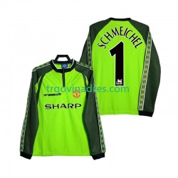 Muški Domaći Golmanski Dres Manchester United SCHMEICHEL 1 Retro 2000 1998 s Dugim Rukavima Muški Domaći Golmanski Dres Manchester United SCHMEICHEL 1 Retro 2000 1998 s Dugim Rukavima