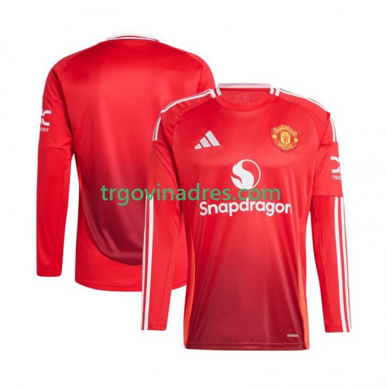 Muški Domaći Dres Manchester United 2024-2025 s Dugim Rukavima Muški Domaći Dres Manchester United 2024-2025 s Dugim Rukavima