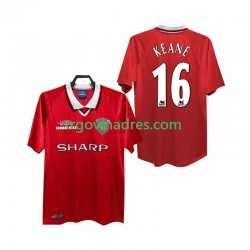 Muški Domaći Dres Manchester United Keane 16 Retro 2000 1999 s Kratkih Rukava Muški Domaći Dres Manchester United Keane 16 Retro 2000 1999 s Kratkih Rukava