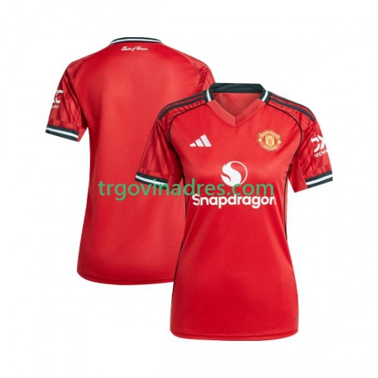 Ženska Domaći Dres Manchester United 2025-2026 s Kratkih Rukava Ženska Domaći Dres Manchester United 2025-2026 s Kratkih Rukava