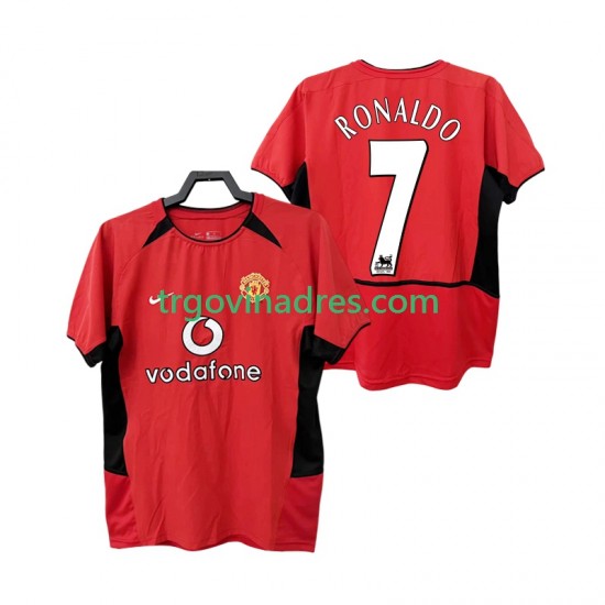 Muški Domaći Dres Manchester United RONALDO 7 Retro 2004 2002 s Kratkih Rukava Muški Domaći Dres Manchester United RONALDO 7 Retro 2004 2002 s Kratkih Rukava