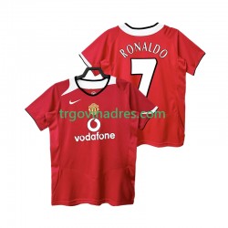 Muški Domaći Dres Manchester United RONALDO 7 Retro 2005 2006 s Kratkih Rukava Muški Domaći Dres Manchester United RONALDO 7 Retro 2005 2006 s Kratkih Rukava