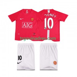 Dječji Domaći Dres Manchester United ROONEY 10 Retro Premier League 2007 2008 s Kratkih Rukava Dječji Domaći Dres Manchester United ROONEY 10 Retro Premier League 2007 2008 s Kratkih Rukava