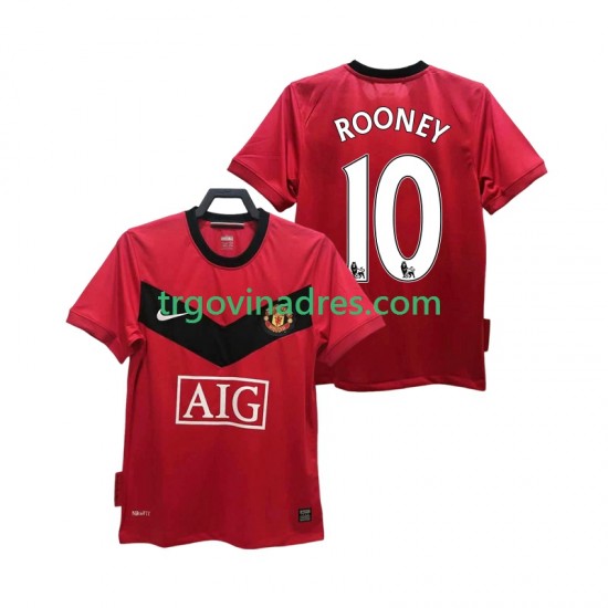 Muški Domaći Dres Manchester United ROONEY 10 Retro 2009 2010 s Kratkih Rukava Muški Domaći Dres Manchester United ROONEY 10 Retro 2009 2010 s Kratkih Rukava
