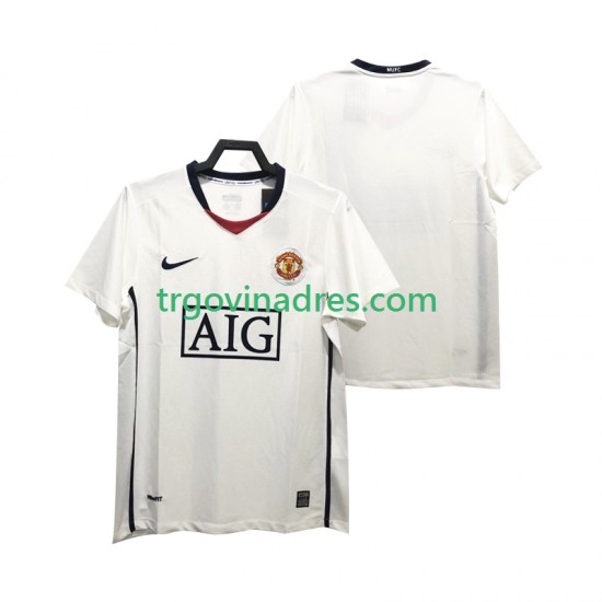 Muški Gostujući Dres Manchester United Retro Premier League 2009 2008 s Kratkih Rukava Muški Gostujući Dres Manchester United Retro Premier League 2009 2008 s Kratkih Rukava