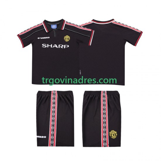 Dječji Gostujući Dres Manchester United Retro 1998 1999 s Kratkih Rukava Dječji Gostujući Dres Manchester United Retro 1998 1999 s Kratkih Rukava