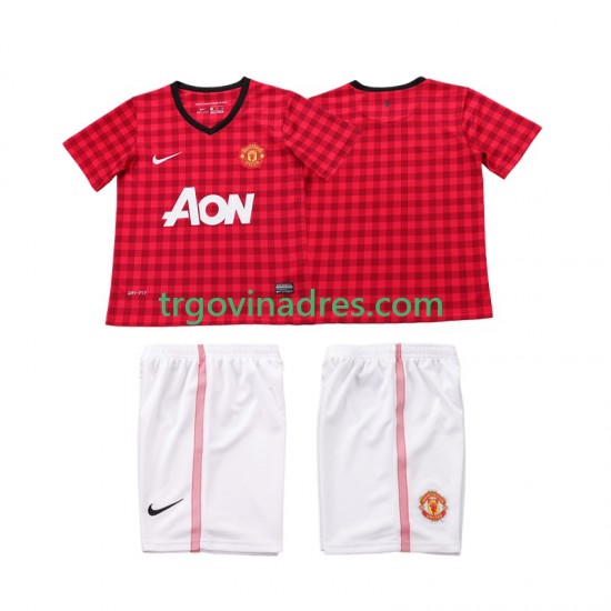Dječji Domaći Dres Manchester United Retro 2012 2013 s Kratkih Rukava Dječji Domaći Dres Manchester United Retro 2012 2013 s Kratkih Rukava