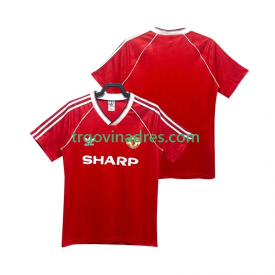 Muški Domaći Dres Manchester United Retro 1988 1990 s Kratkih Rukava Muški Domaći Dres Manchester United Retro 1988 1990 s Kratkih Rukava
