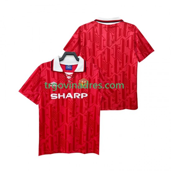 Muški Domaći Dres Manchester United Retro 1992 1994 s Kratkih Rukava Muški Domaći Dres Manchester United Retro 1992 1994 s Kratkih Rukava