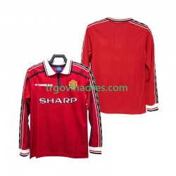 Muški Domaći Dres Manchester United Retro 1998 1999 s Dugim Rukavima Muški Domaći Dres Manchester United Retro 1998 1999 s Dugim Rukavima