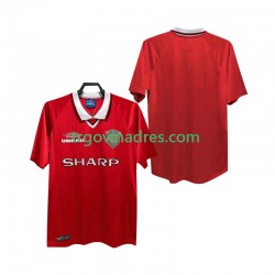 Muški Domaći Dres Manchester United Retro 2000 1999 s Kratkih Rukava Muški Domaći Dres Manchester United Retro 2000 1999 s Kratkih Rukava