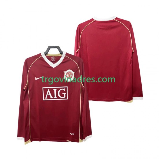Muški Domaći Dres Manchester United Retro 2007 2006 s Dugim Rukavima Muški Domaći Dres Manchester United Retro 2007 2006 s Dugim Rukavima
