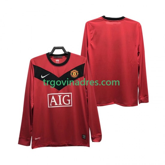 Muški Domaći Dres Manchester United Retro 2009 2010 s Dugim Rukavima Muški Domaći Dres Manchester United Retro 2009 2010 s Dugim Rukavima