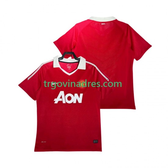 Muški Domaći Dres Manchester United Retro 2011 2010 s Kratkih Rukava Muški Domaći Dres Manchester United Retro 2011 2010 s Kratkih Rukava