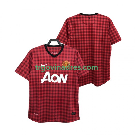 Muški Domaći Dres Manchester United Retro 2012 2013 s Kratkih Rukava Muški Domaći Dres Manchester United Retro 2012 2013 s Kratkih Rukava