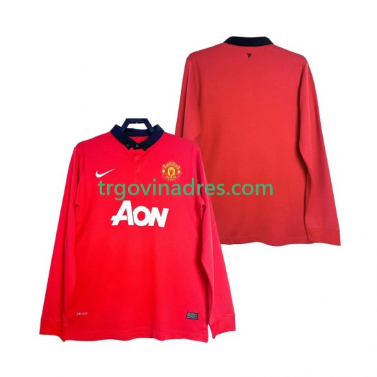 Muški Domaći Dres Manchester United Retro 2013 2014 s Dugim Rukavima Muški Domaći Dres Manchester United Retro 2013 2014 s Dugim Rukavima